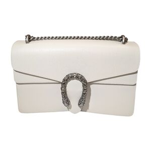 Gucci Dionysus Bag 400249 White Leather Shoulder Bag  New